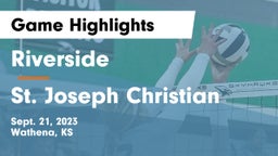 Riverside  vs St. Joseph Christian Game Highlights - Sept. 21, 2023
