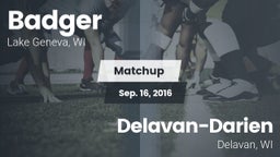 Matchup: Badger  vs. Delavan-Darien  2016