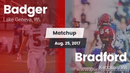 Matchup: Badger  vs. Bradford  2017