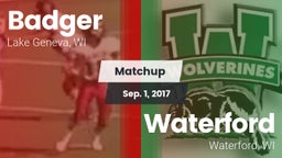 Matchup: Badger  vs. Waterford  2017