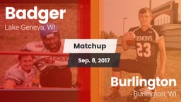 Matchup: Badger  vs. Burlington  2017