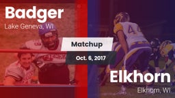 Matchup: Badger  vs. Elkhorn  2017