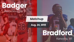 Matchup: Badger  vs. Bradford  2018