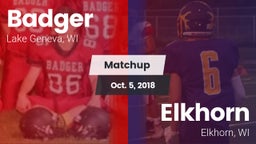 Matchup: Badger  vs. Elkhorn  2018