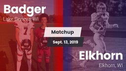 Matchup: Badger  vs. Elkhorn  2019
