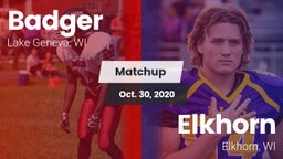 Matchup: Badger  vs. Elkhorn  2020