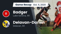 Recap: Badger  vs. Delavan-Darien  2020