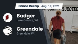 Recap: Badger  vs. Greendale  2021