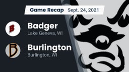 Recap: Badger  vs. Burlington  2021