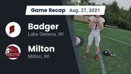 Recap: Badger  vs. Milton  2021