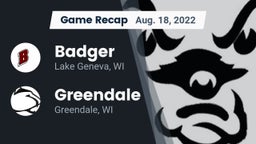 Recap: Badger  vs. Greendale  2022