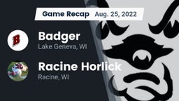 Recap: Badger  vs. Racine Horlick 2022