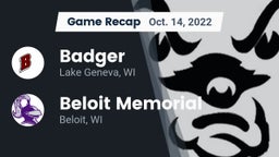 Recap: Badger  vs. Beloit Memorial  2022