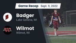 Recap: Badger  vs. Wilmot  2022
