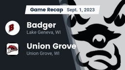 Recap: Badger  vs. Union Grove  2023