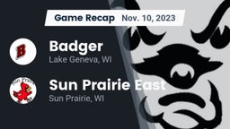 Recap: Badger  vs. Sun Prairie East  2023