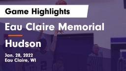 Eau Claire Memorial  vs Hudson  Game Highlights - Jan. 28, 2022