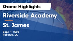 Riverside Academy vs St. James Game Highlights - Sept. 1, 2022