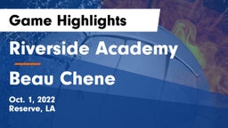 Riverside Academy vs Beau Chene  Game Highlights - Oct. 1, 2022