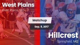 Matchup: West Plains High vs. Hillcrest  2017
