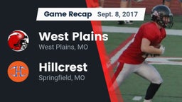 Recap: West Plains  vs. Hillcrest  2017