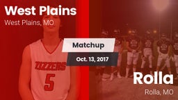 Matchup: West Plains High vs. Rolla  2017