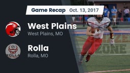 Recap: West Plains  vs. Rolla  2017