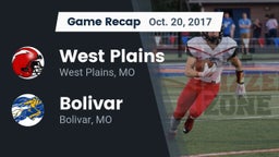 Recap: West Plains  vs. Bolivar  2017