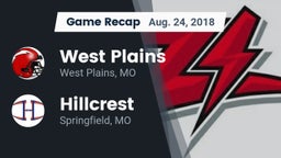 Recap: West Plains  vs. Hillcrest  2018