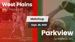Matchup: West Plains High vs. Parkview  2018