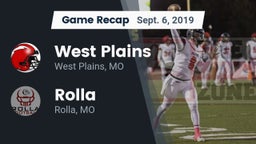 Recap: West Plains  vs. Rolla  2019