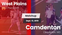 Matchup: West Plains High vs. Camdenton  2019