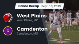Recap: West Plains  vs. Camdenton  2019