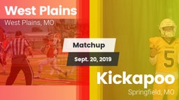 Matchup: West Plains High vs. Kickapoo  2019
