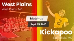 Matchup: West Plains High vs. Kickapoo  2020