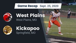 Recap: West Plains  vs. Kickapoo  2020