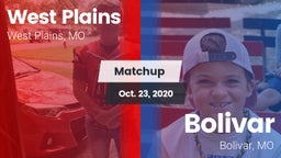 Matchup: West Plains High vs. Bolivar  2020