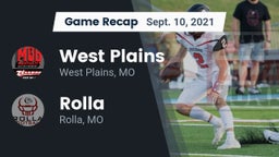 Recap: West Plains  vs. Rolla  2021
