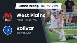 Recap: West Plains  vs. Bolivar  2021