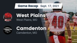 Recap: West Plains  vs. Camdenton  2021