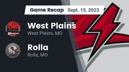Recap: West Plains  vs. Rolla  2023