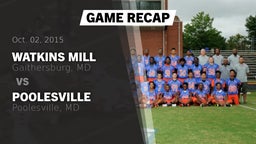 Recap: Watkins Mill  vs. Poolesville  2015