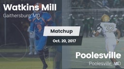 Matchup: Watkins Mill vs. Poolesville  2017