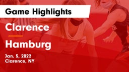 Clarence  vs Hamburg  Game Highlights - Jan. 5, 2022