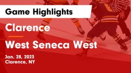 Clarence  vs West Seneca West  Game Highlights - Jan. 28, 2023