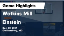 Watkins Mill  vs Einstein  Game Highlights - Dec. 20, 2017