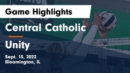 Central Catholic  vs Unity  Game Highlights - Sept. 15, 2022