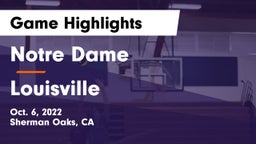 Notre Dame  vs Louisville  Game Highlights - Oct. 6, 2022