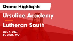 Ursuline Academy vs Lutheran South   Game Highlights - Oct. 4, 2023