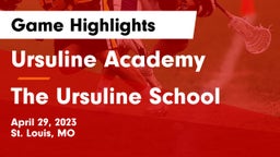 Ursuline Academy vs The Ursuline School Game Highlights - April 29, 2023